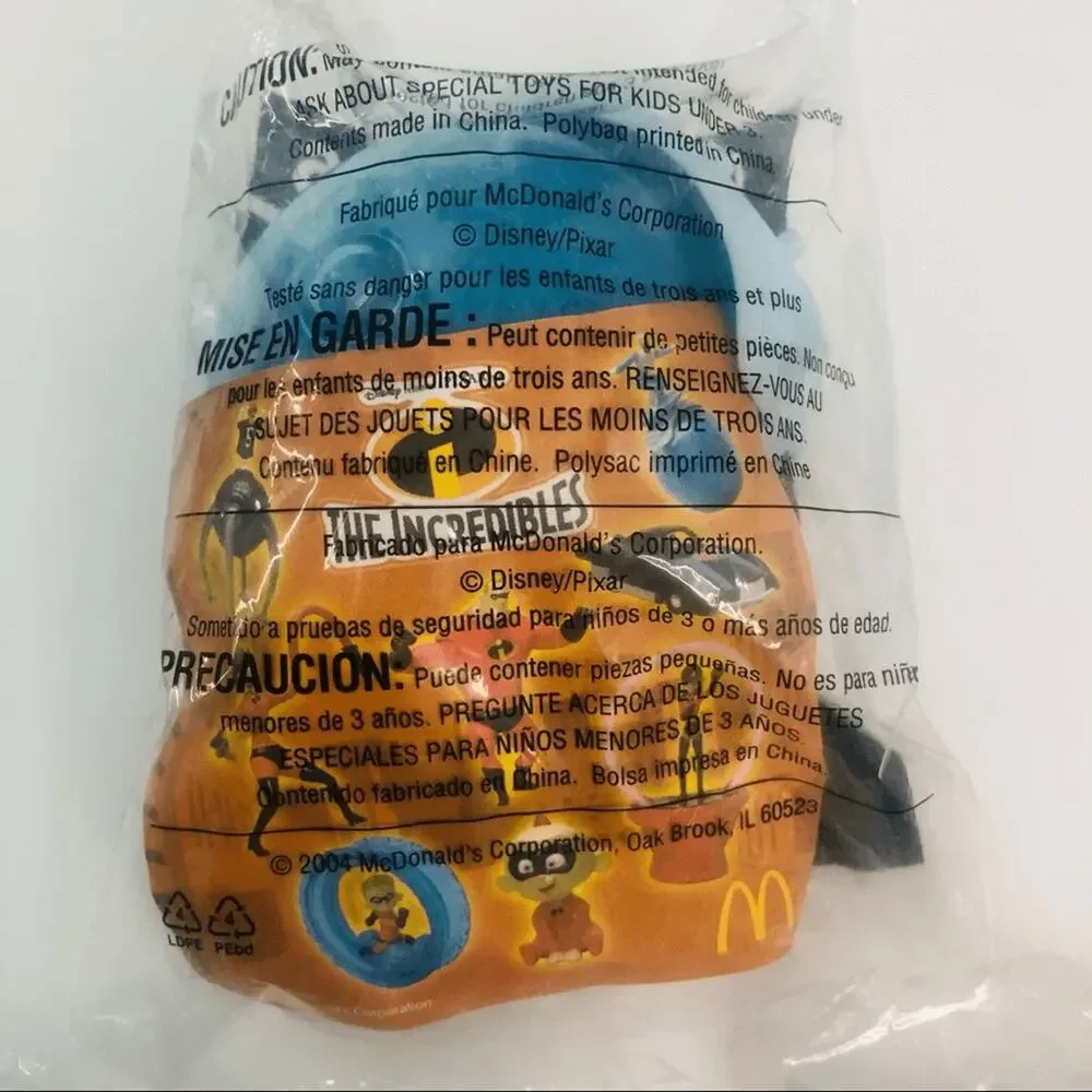 disney‎ pixar the incredibles mcdonalds happy meal toys 2005 lot of  1 4 6